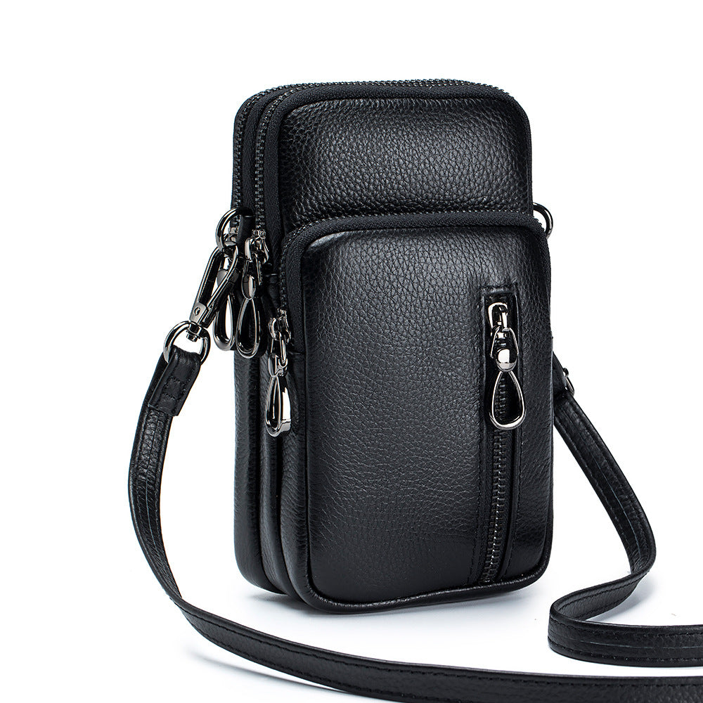 Women's Leather Fashion Trend Large Capacity Vertical Phone Bags