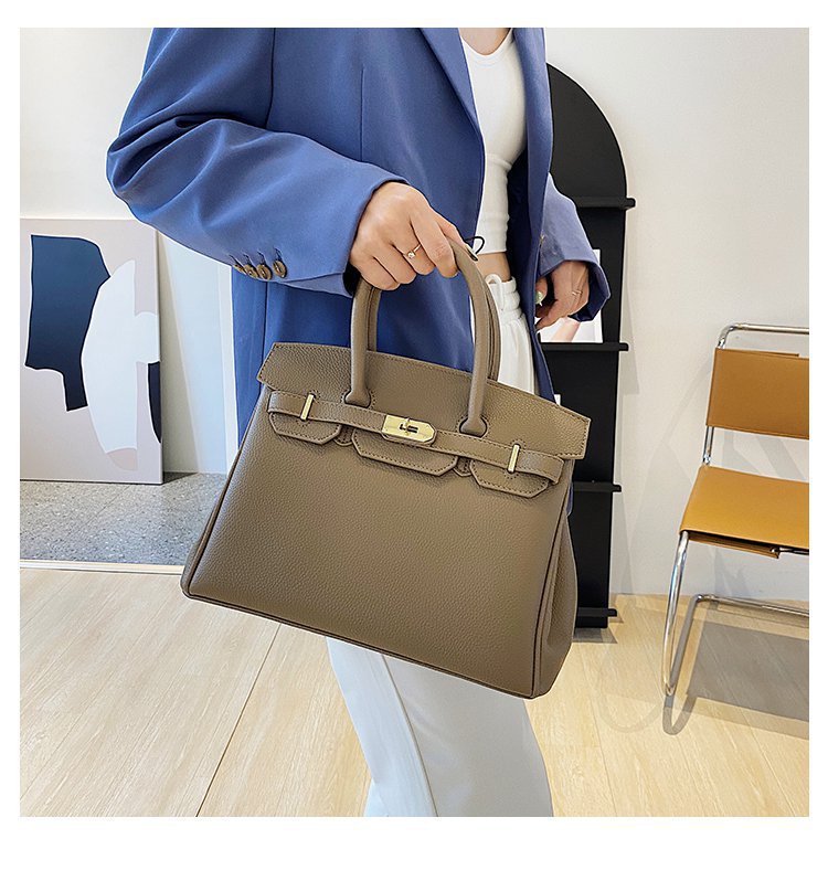 Summer Solid Color Synthetic Leather Shopping Crossbody Bags