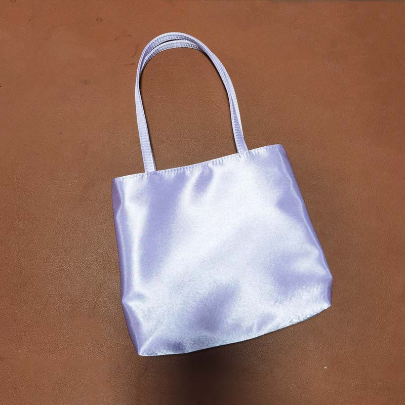 Women's Korean Commuter Retro Underarm Striped Tote Bags