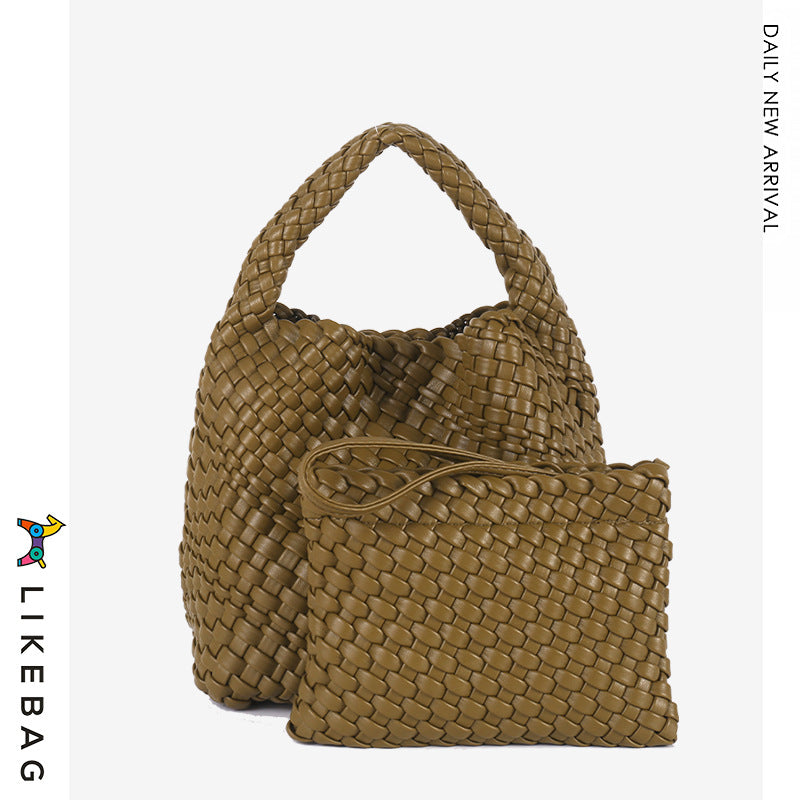 Women's Trendy Hand-woven Versatile Large Capacity Portable Bags