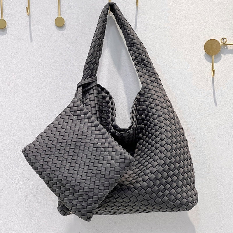 Women's Hand-woven Nylon Large Capacity Retro Fashion Tote Bags
