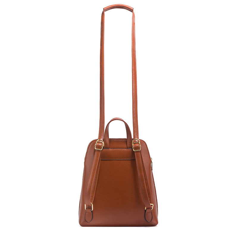 Women's Fashionable Embossed Trendy Simple Large Capacity Backpacks