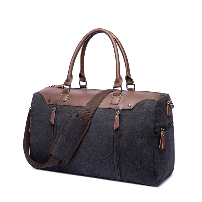 Women's & Men's & Korean Style Portable Canvas Solid Luggage