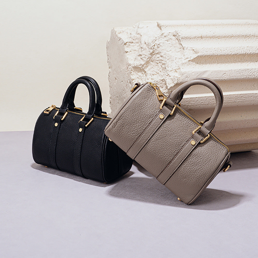First Layer Cowhide Retro Style High Handbags