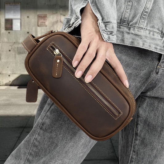 Men's Cowhide Clutch High-grade Buggy Real Leather Men's Handbags