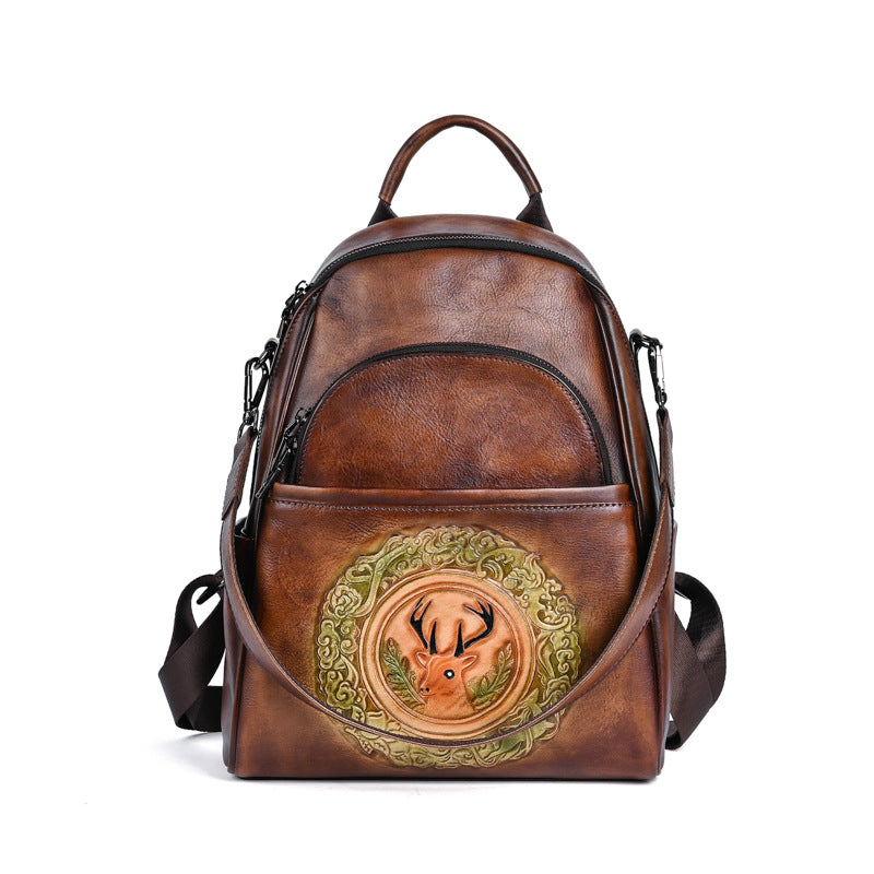Retro Rub Colored Female First Layer Backpacks