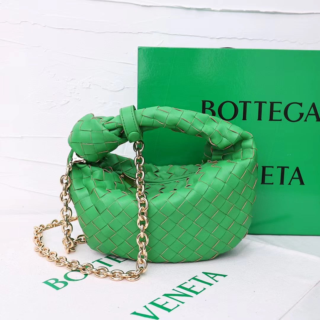 Summer Woven Croissant Knotted Clutch Light Bags