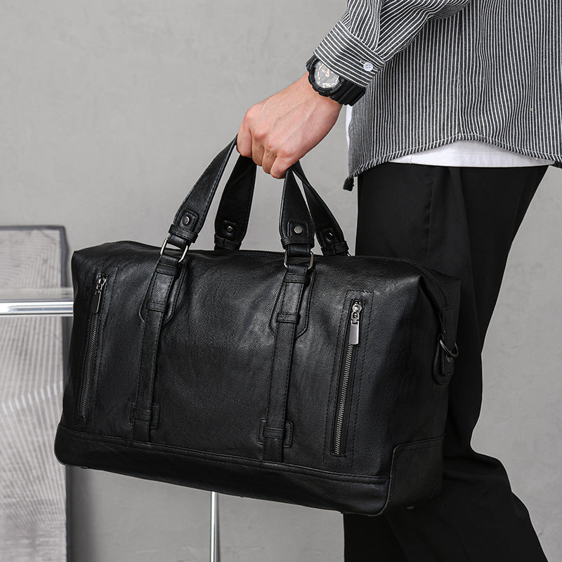 Men's Business Korean Style Simple Waterproof Large Travel Bags