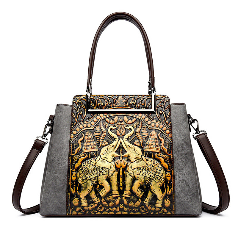 Women's Embossed Large Capacity Mom High-grade Temperament Bags