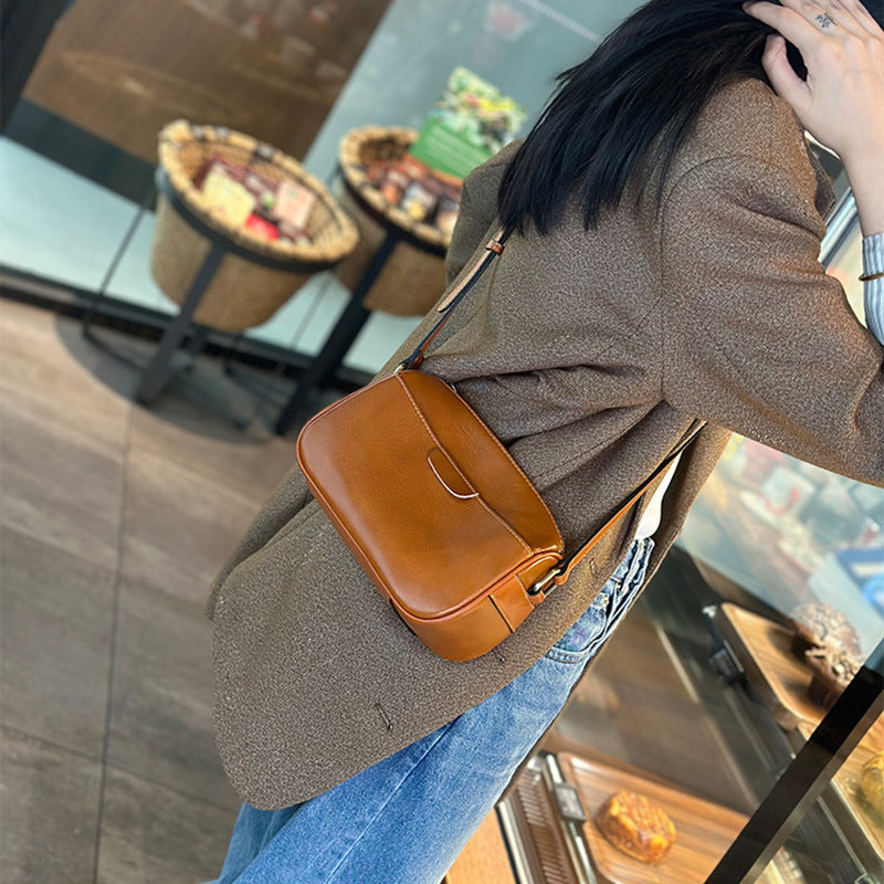 Pure Cowhide Mobile Female Genuine Leather Shoulder Bags