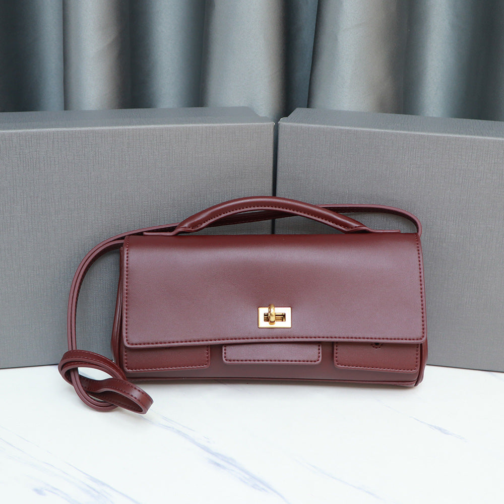 Motorcycle Twist High-grade Genuine Leather Portable Small Square Bags