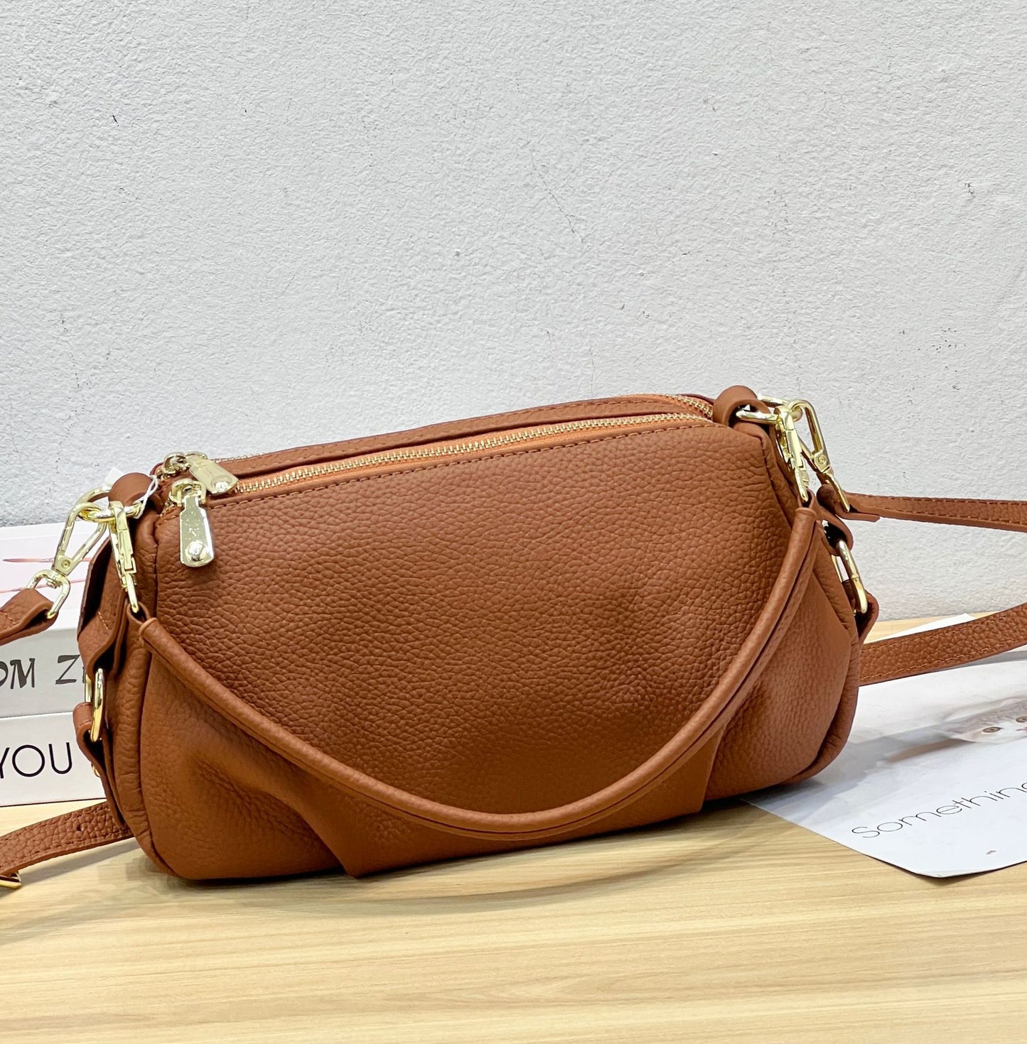Women's Layer Leather Large Capacity Fashion Simple Shoulder Bags