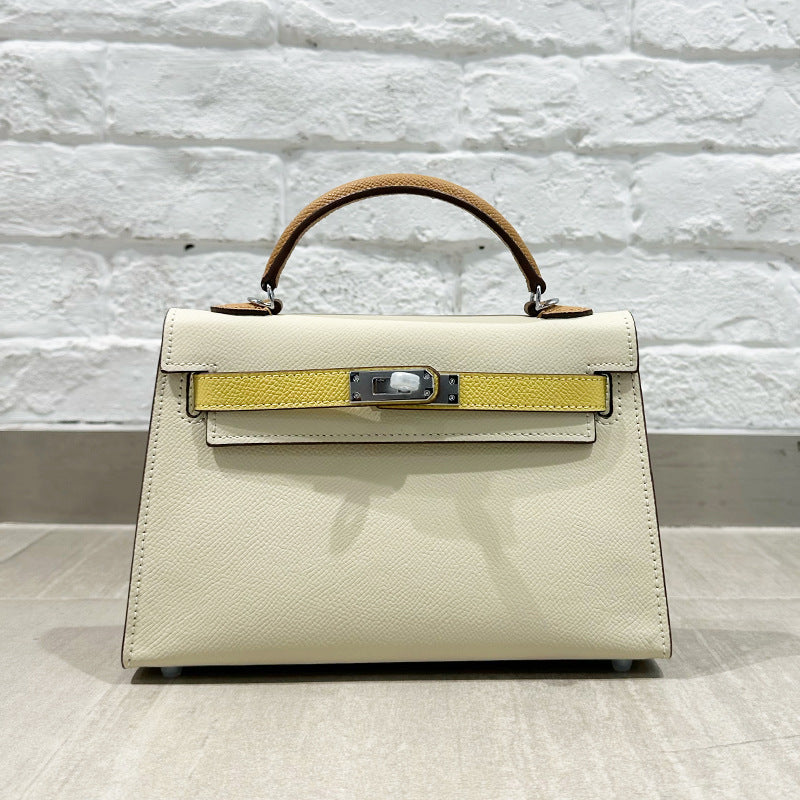 Women's Palm Print Mini Second Generation Kelly Genuine Crossbody Bags