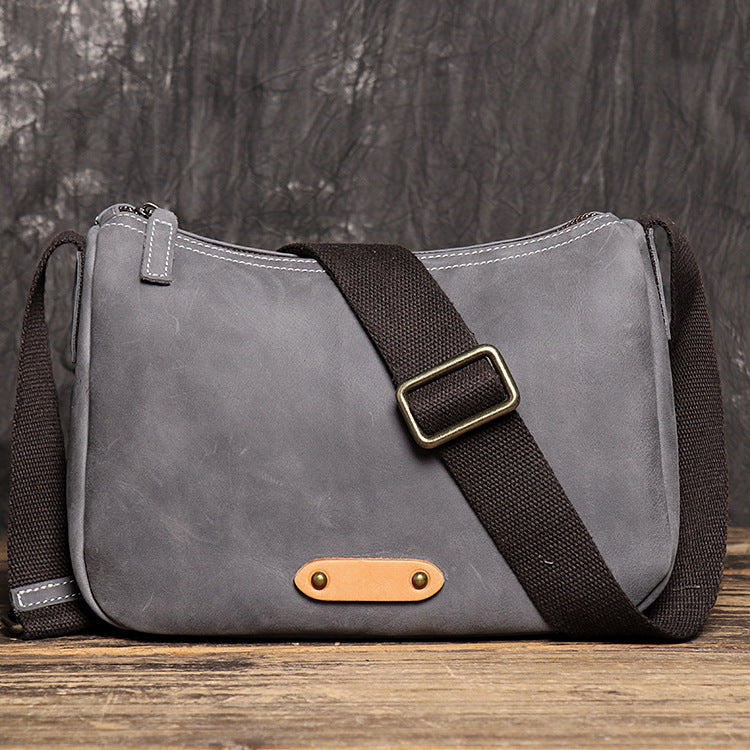 Women's & Men's & Vintage Genuine Leather Crazy Horse Men's Shoulder Bags