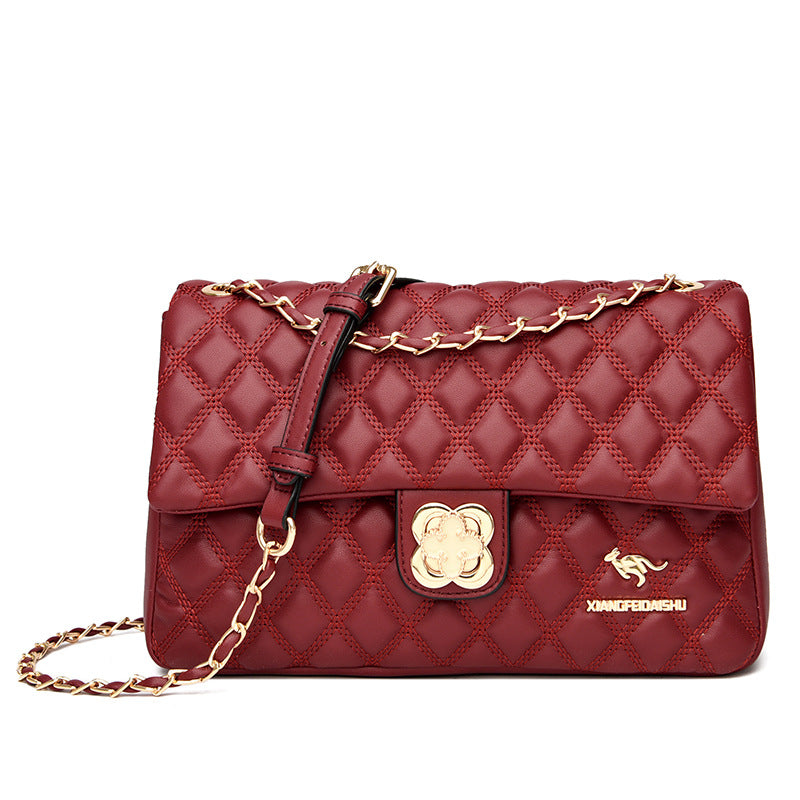 Women's Diamond Chain Korean Dignified Portable Fashion Shoulder Bags