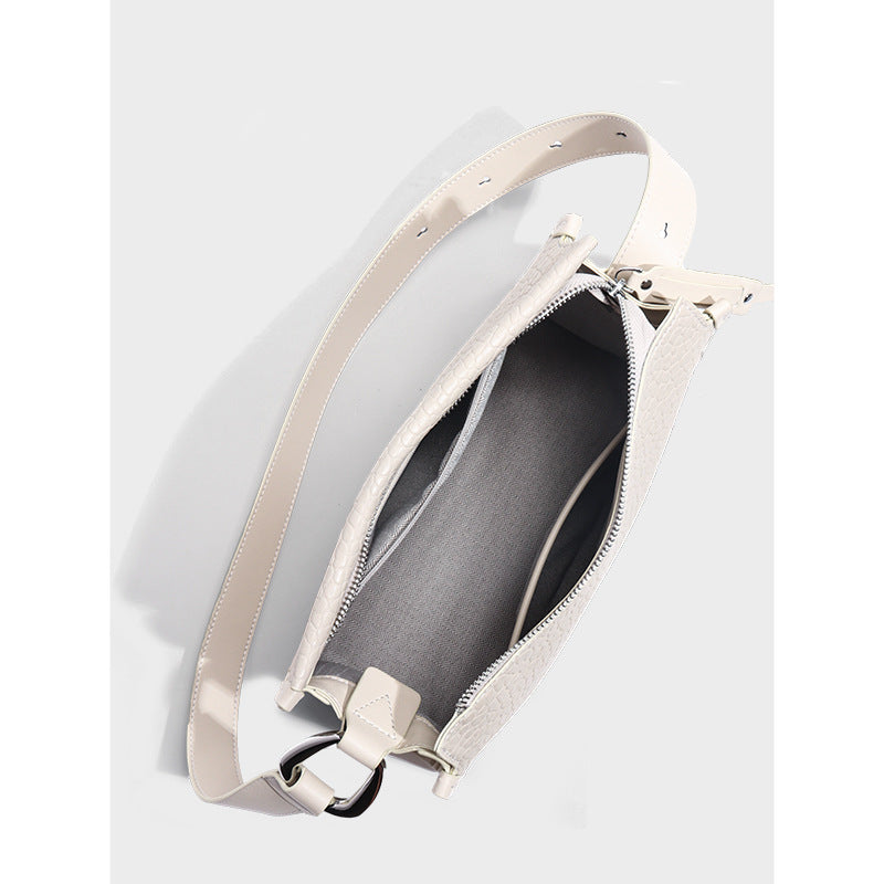 Women's Genuine Leather Fashionable High-grade Artistic Style Small Square Bags