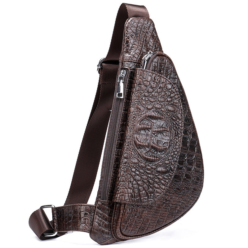 Classic Retro First Layer Cowhide Leather Men's Messenger Bags