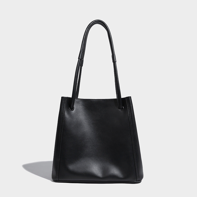 Soft Leather Handmade Portable Vegetable Tanned Tote Bags
