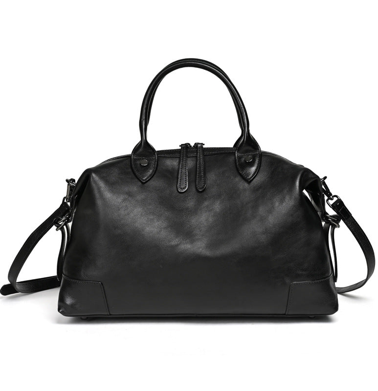 Women's First Layer Cowhide High-grade Retro Rub Handbags