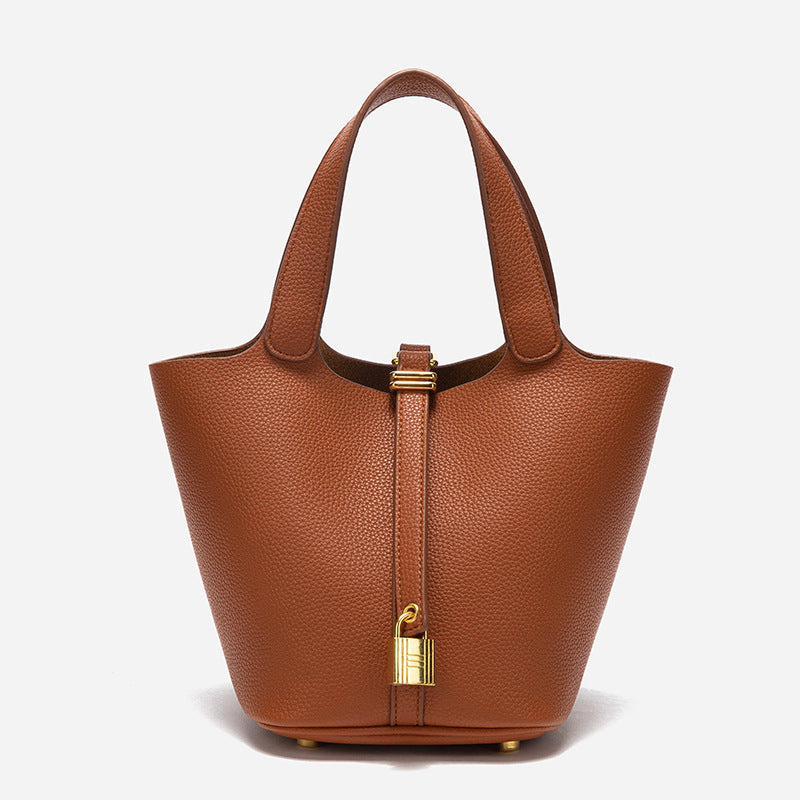 Women's Mother Vegetable Basket Lychee Pattern Versatile Handbags