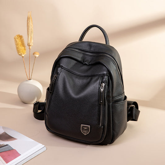Women's Korean College Versatile Large Capacity Soft Backpacks
