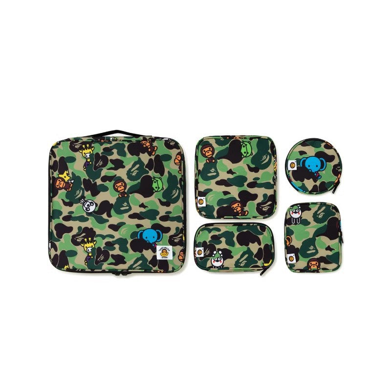 Camouflage Monkey Cute Cartoon Buggy Storage Travel Bags