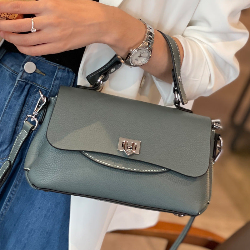 Women's Leather Fashion Design Versatile First Layer Crossbody Bags