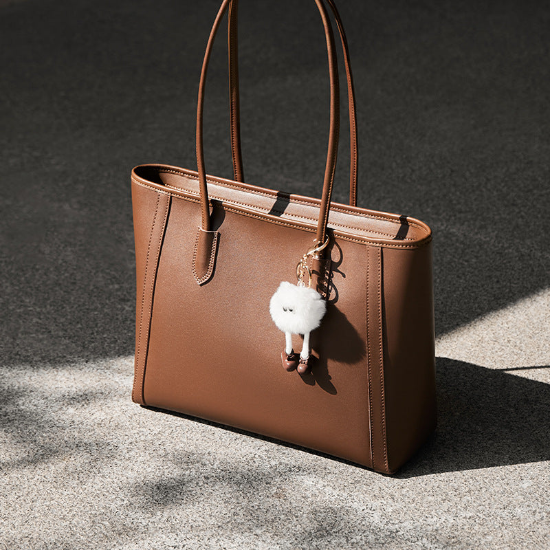Women's Large Capacity Commuter Summer Genuine Leather Bags