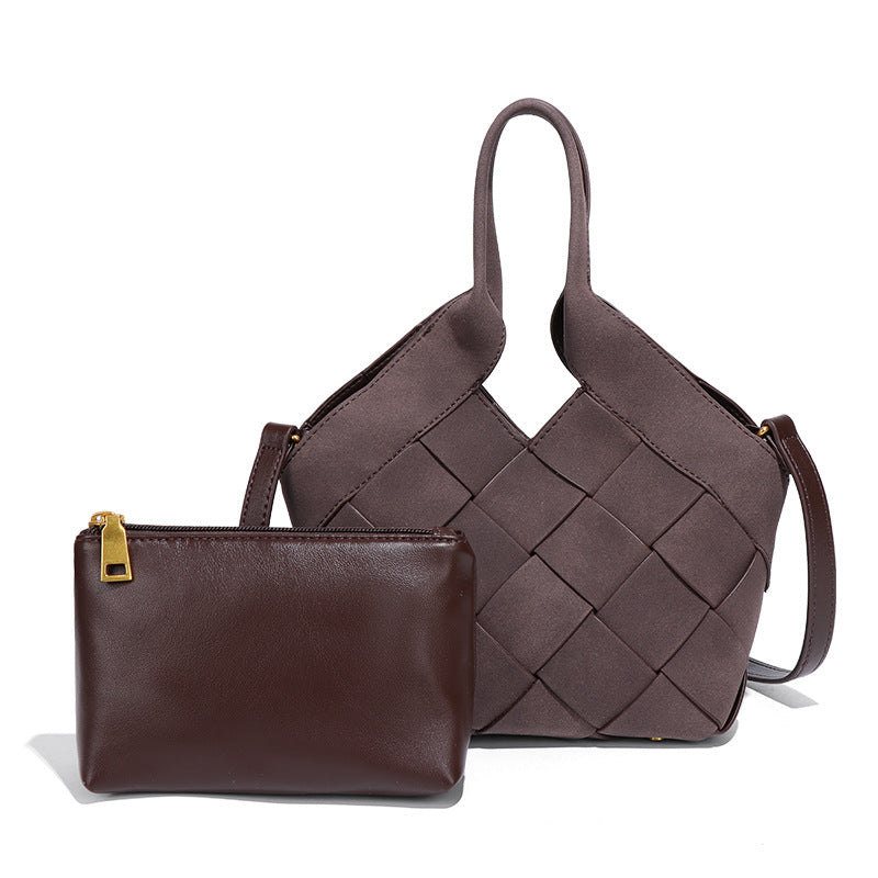 Sense Female Idle Style Matte Leather Handbags