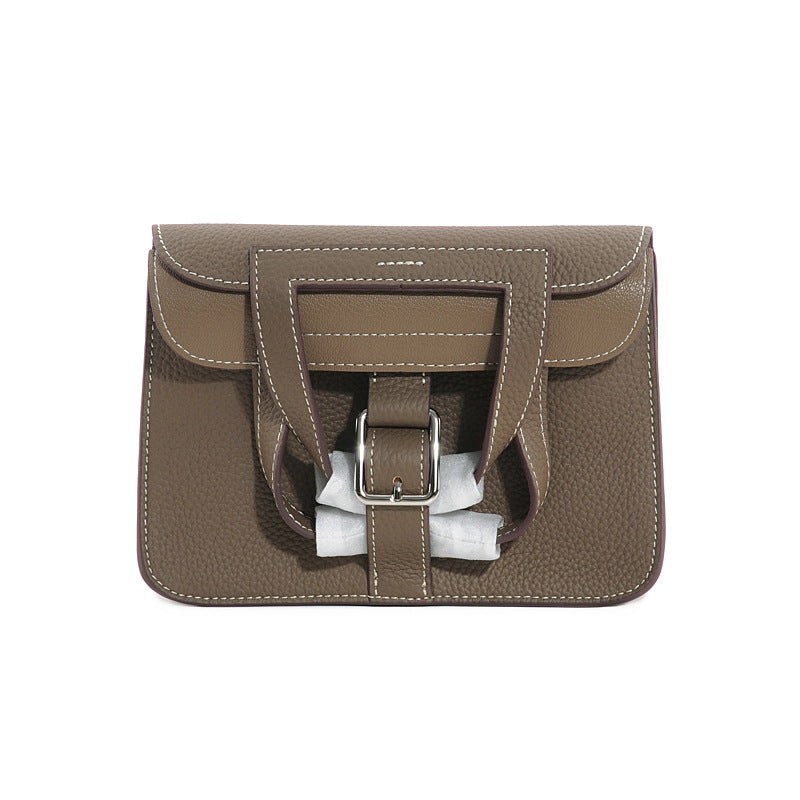 Women's Korean First Layer Cowhide Practical Decorative Crossbody Bags