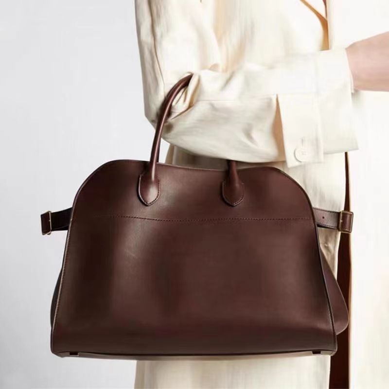 Retro Large Capacity Totes Genuine Leather Tote Bags