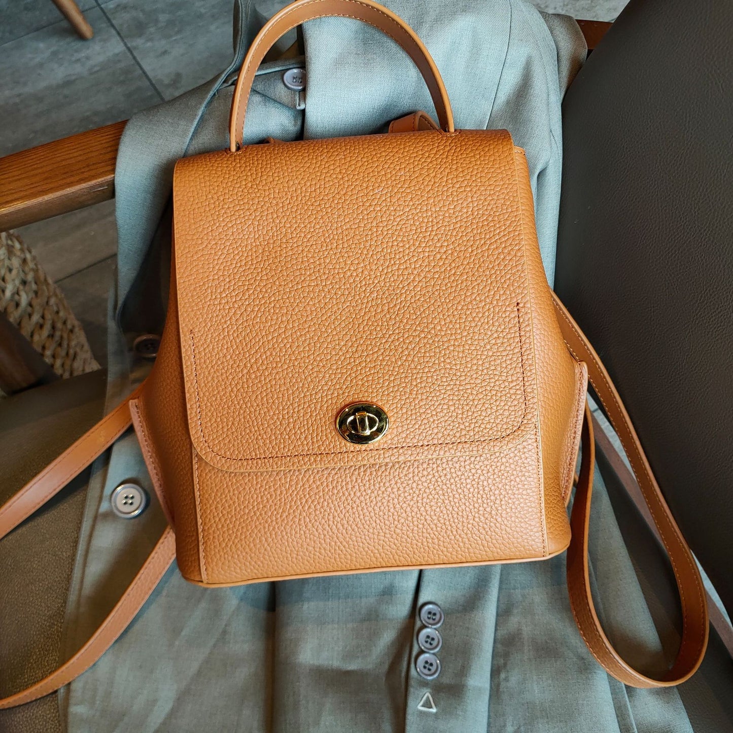 Women's Leather Korean Style Fashionable High-grade Retro Bags