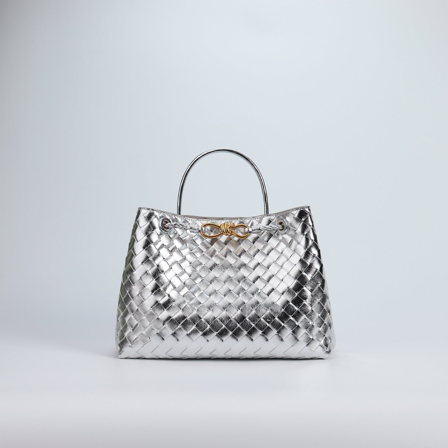Women's Trendy Fashion Rhombus Genuine Leather Woven Shoulder Bags
