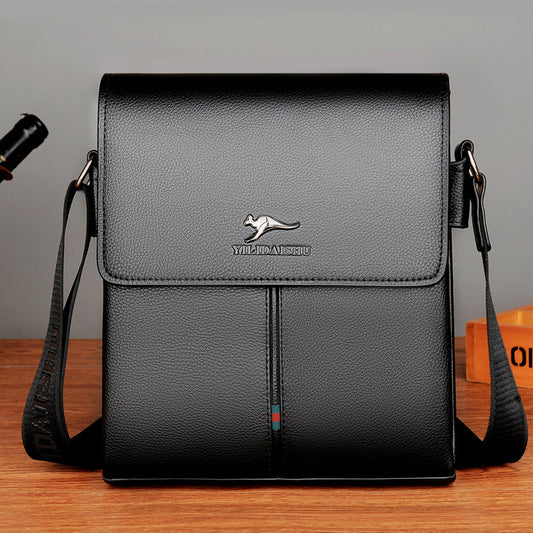 Men's Kangaroo Large Capacity Fashion Business Source Men's Shoulder Bags