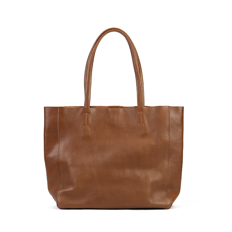 Women's Literary Retro Soft Surface Commuter First Tote Bags