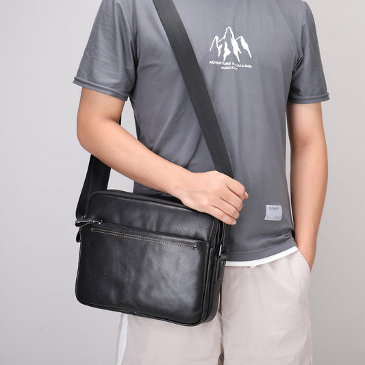 Men's Trendy Fashion Leather Retro Cowhide Men's Messenger Bags