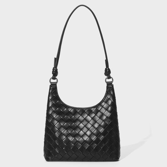 Leather Woven Shu Portable Vegetable Basket Shoulder Bags