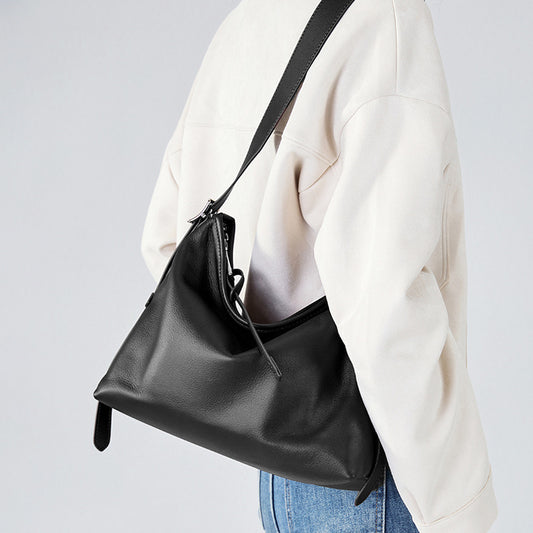 Women's Genuine Leather Idle Style Design Underarm Shoulder Bags