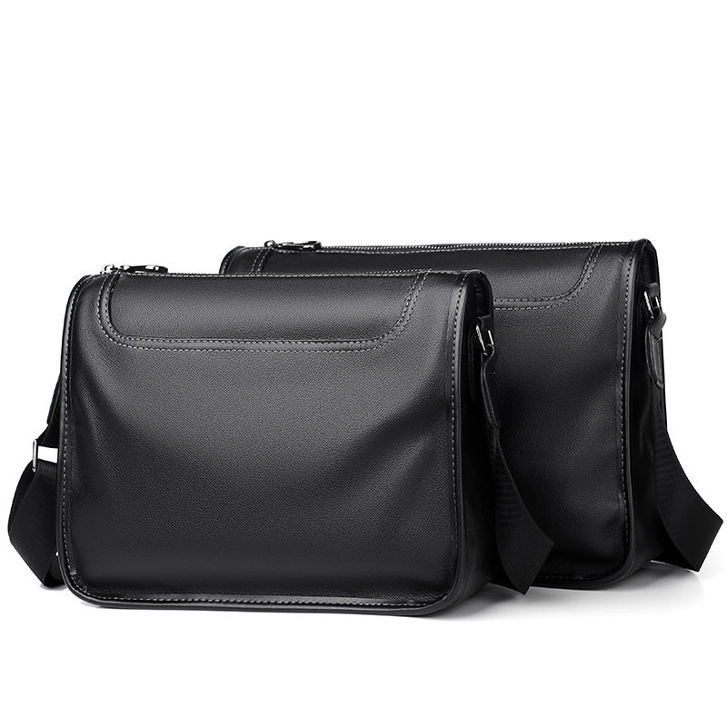 Men's First Layer Cowhide Commuter Fashionable Versatile Men's Messenger Bags