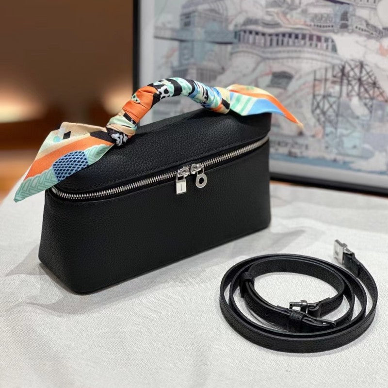 Leather Lunch Box First Layer Cowhide Shoulder Bags