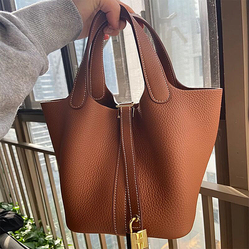 Pattern Vegetable Basket Mild Luxury Retro Large Capacity First Handbags