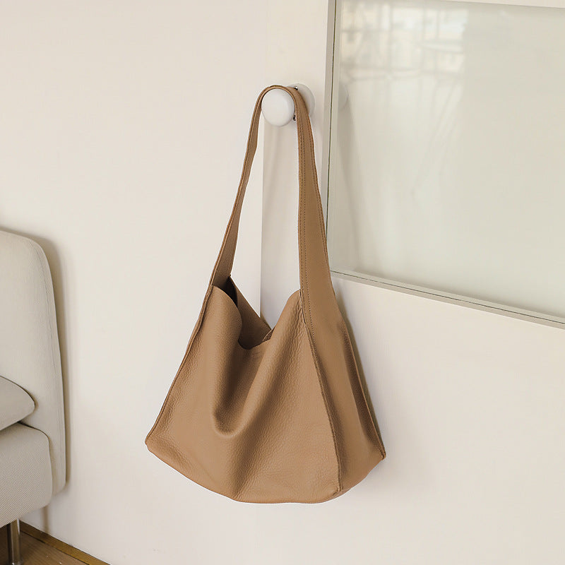Women's Leather Idle Style Large Capacity Totes Tote Bags