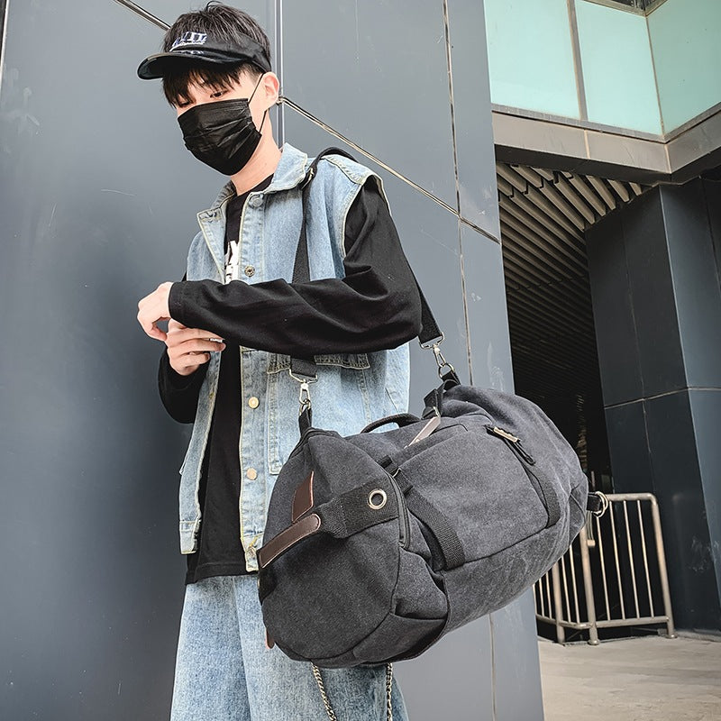 Men's Retro Large Capacity Canvas Fashion Trend Business Backpacks
