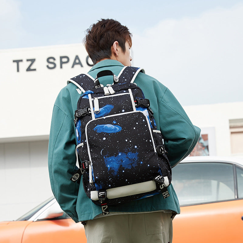 Men's Large Capacity Printing High Quality For Middle School Students' Schoolbags
