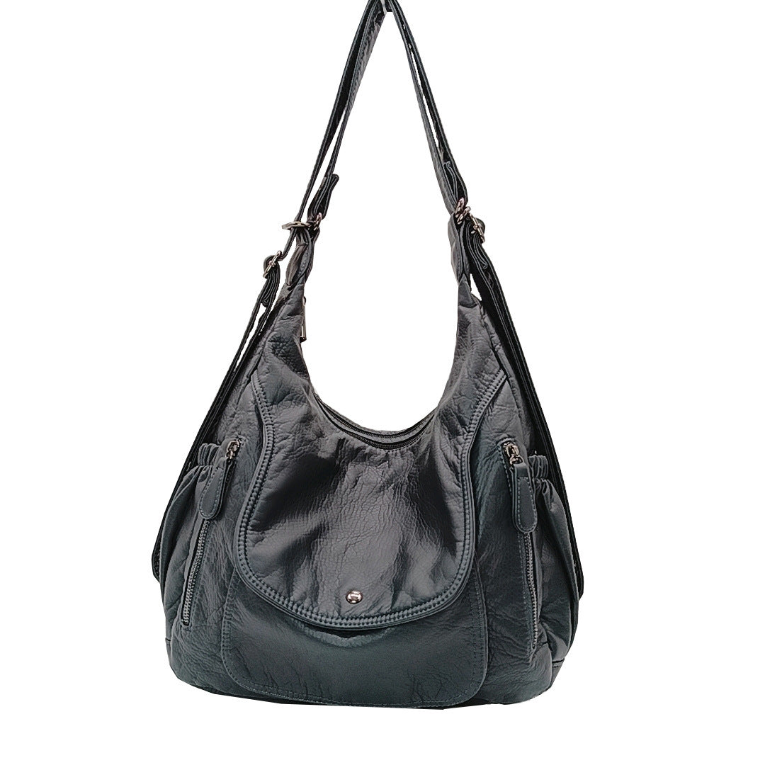 Women's Large Capacity Soft Leather Fashion Retro Backpacks