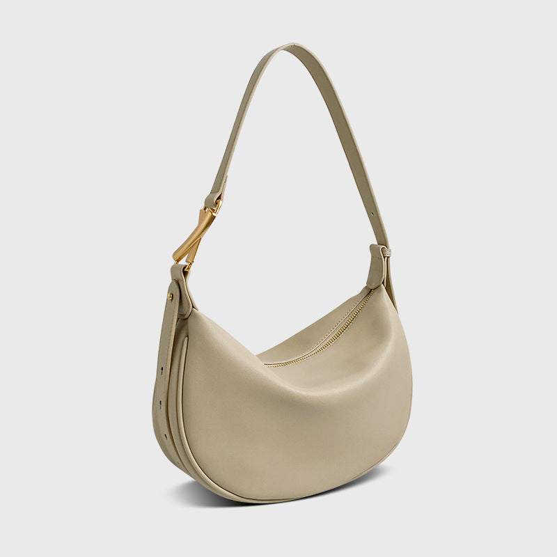 Women's Niche Leather Light Luxury Underarm Selenodont Shoulder Bags