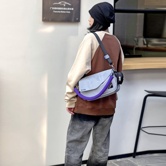 Women's & Men's & Underarm Fashion Nylon Cloth Riding Crossbody Bags
