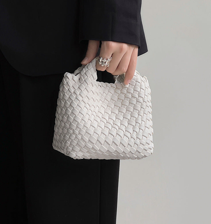 Women's Hand-woven Vegetable Basket Portable Chain Small Square Bags