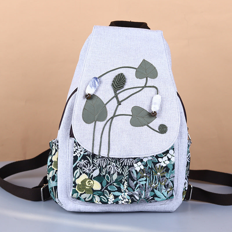 Yunnan National Style Hand-woven Cotton Linen Backpacks
