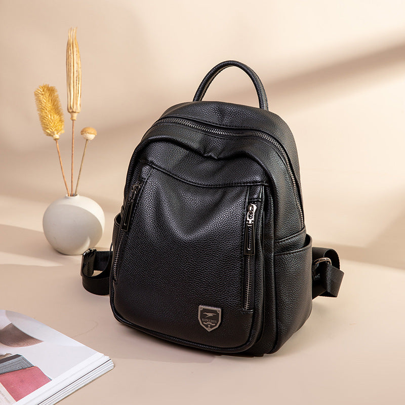 Women's Korean College Versatile Large Capacity Soft Backpacks